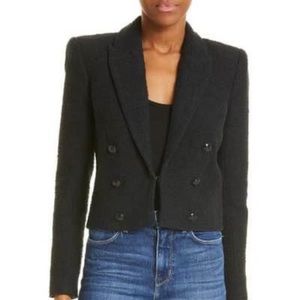Lagence black tweed blazer
